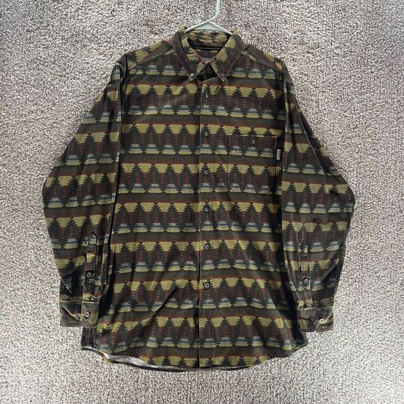 Woolrich Other - Vintage Woolrich Shacket Mens Large Aztec Southwestern Button Up Heavy Flannel